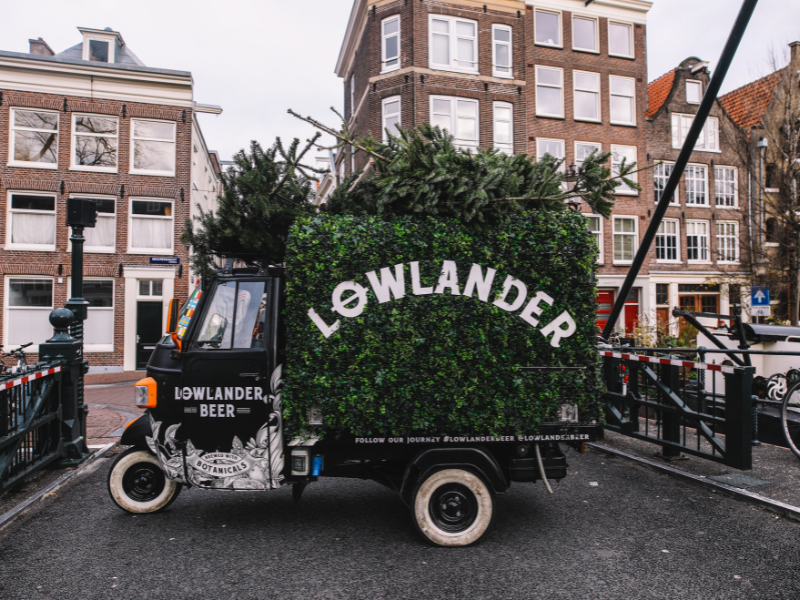kerstboom recyclen kerstboom inleveren gratis bier lowlander