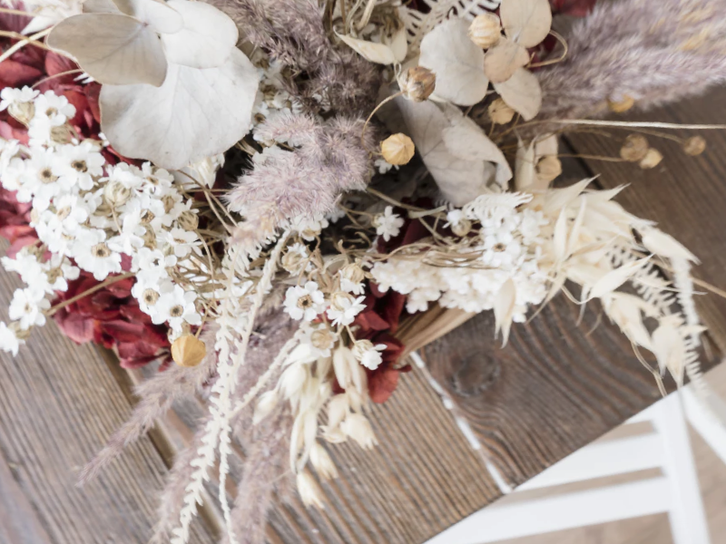 Gedroogde bloemen DIY inspiratie