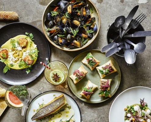 bar fisk Midden-Oosters eten