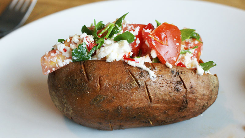 gevulde zoete aardappel recept
