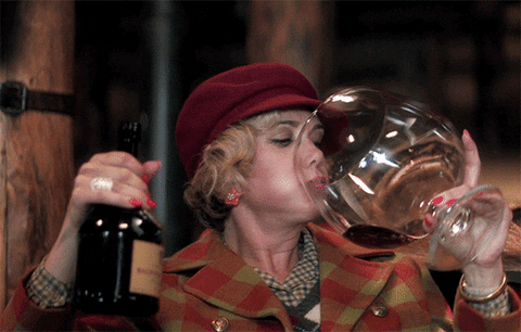 kristen wiig drinking GIF