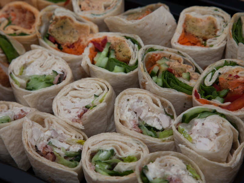 5x lunchen met wraps