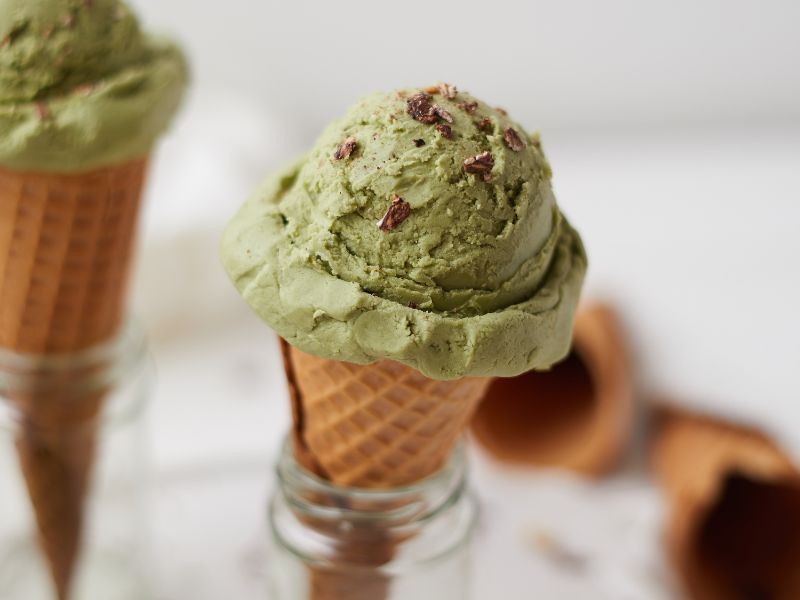 matcha ijs maken - ijs zonder ijsmachine