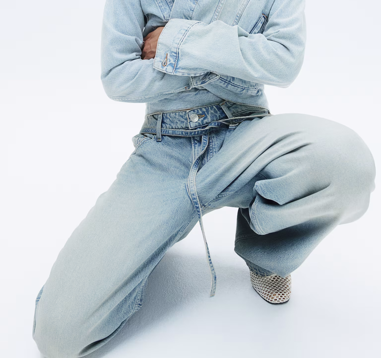 super baggy low jeans H&M €39,99