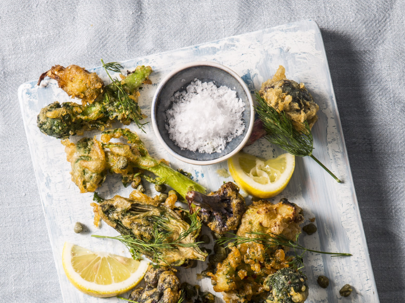 Tempura spruitjes Tempura spruitjes