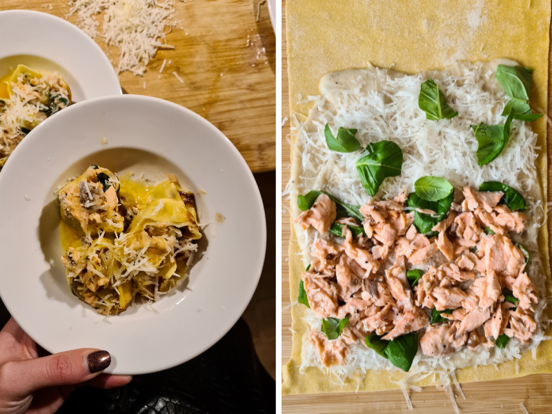 recept rotolo met zalm - rotolo's maken - pastarolletjes